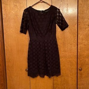 City Triangles Juniors 5 Black Lace Dress EUC